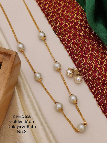 GOLDEN PEARL NECKLACE