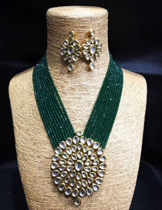 Women's Designer Original Pearls Green Pearls Necklace